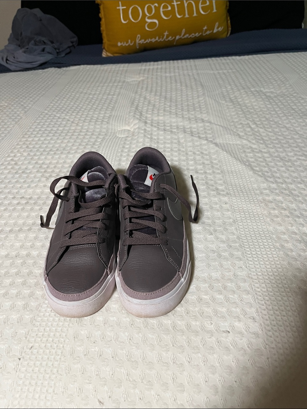 Nike Purple Lace-Up Sneakers with White Soles